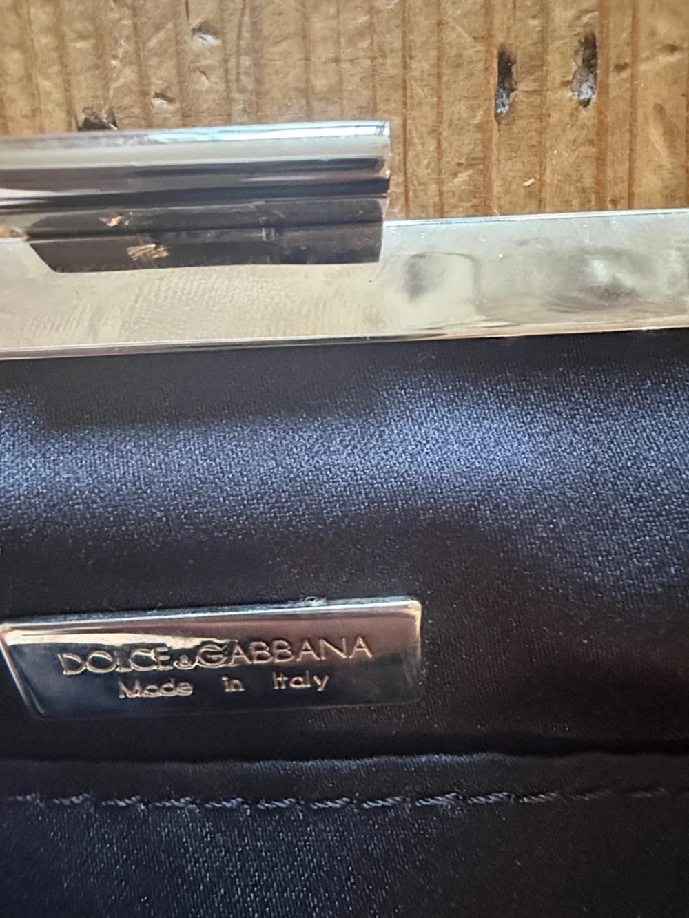 Dolce & Gabbana Black and White Zebra Sequin Floral Shoulder Bag
